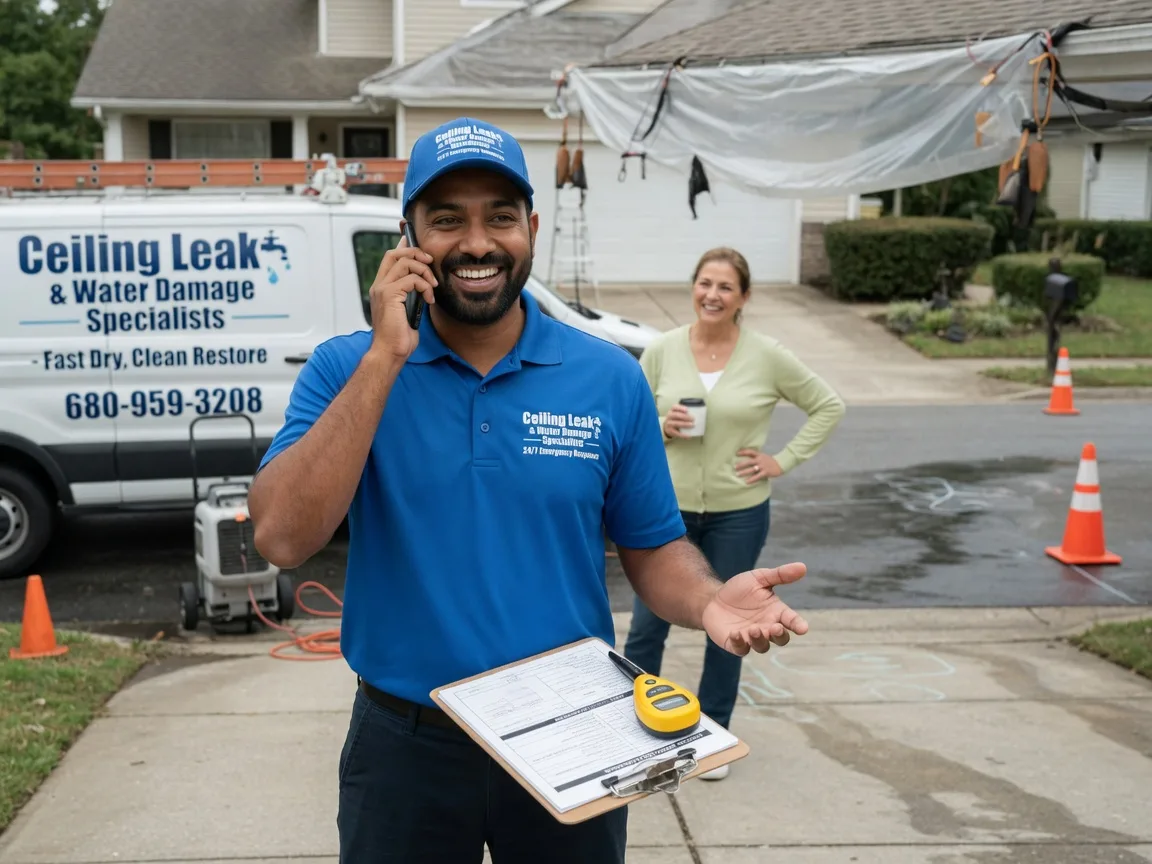 Ceiling Leak Cleanup Mineral City, OH FAQs